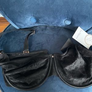 LE MYSTERE STRAPLESS CONVERTIBLE BRA SIZE 36G COLOR BLACK